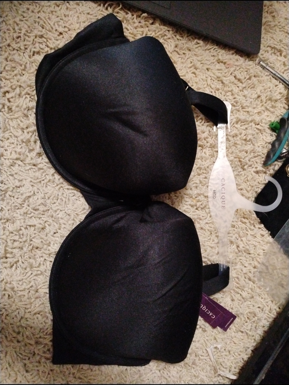 Cacique Black Smooth Molded Cup Bra
